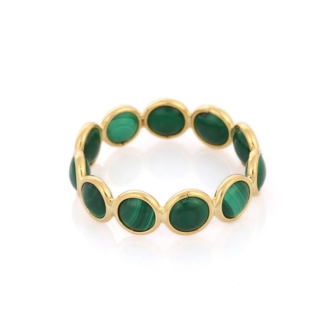 18K Malachite Eternity Band