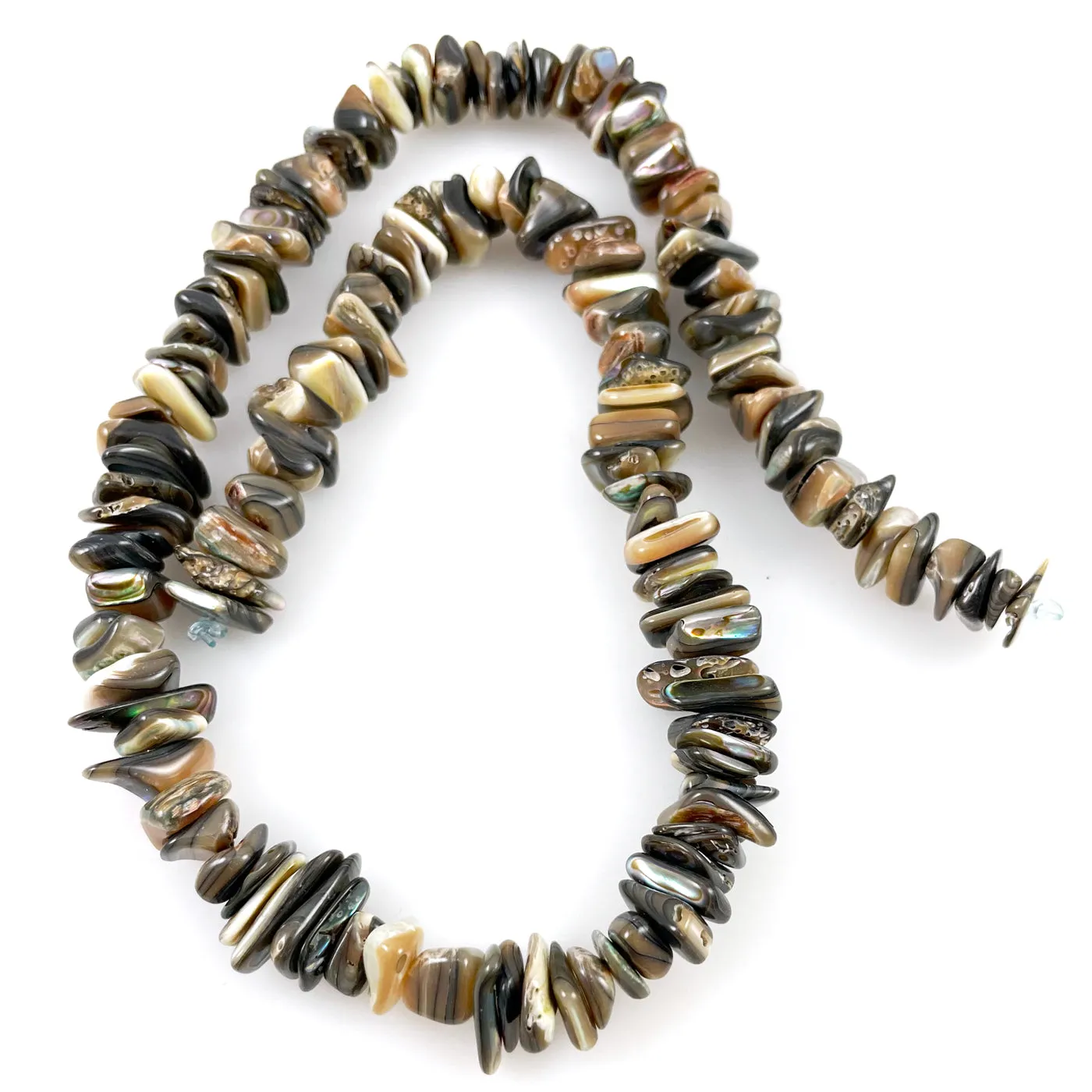 Abalone Shell Chip Beads Strand