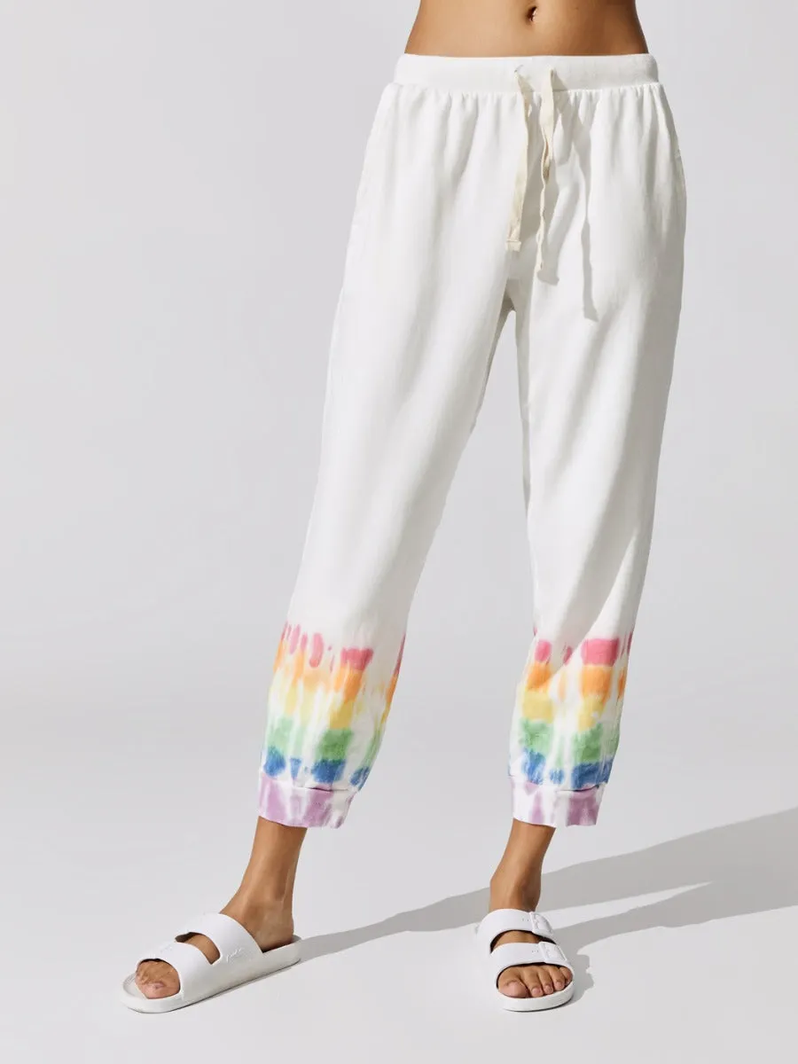 Abbot Kinney Sweatpant - Rainbow - Cloud/Multi