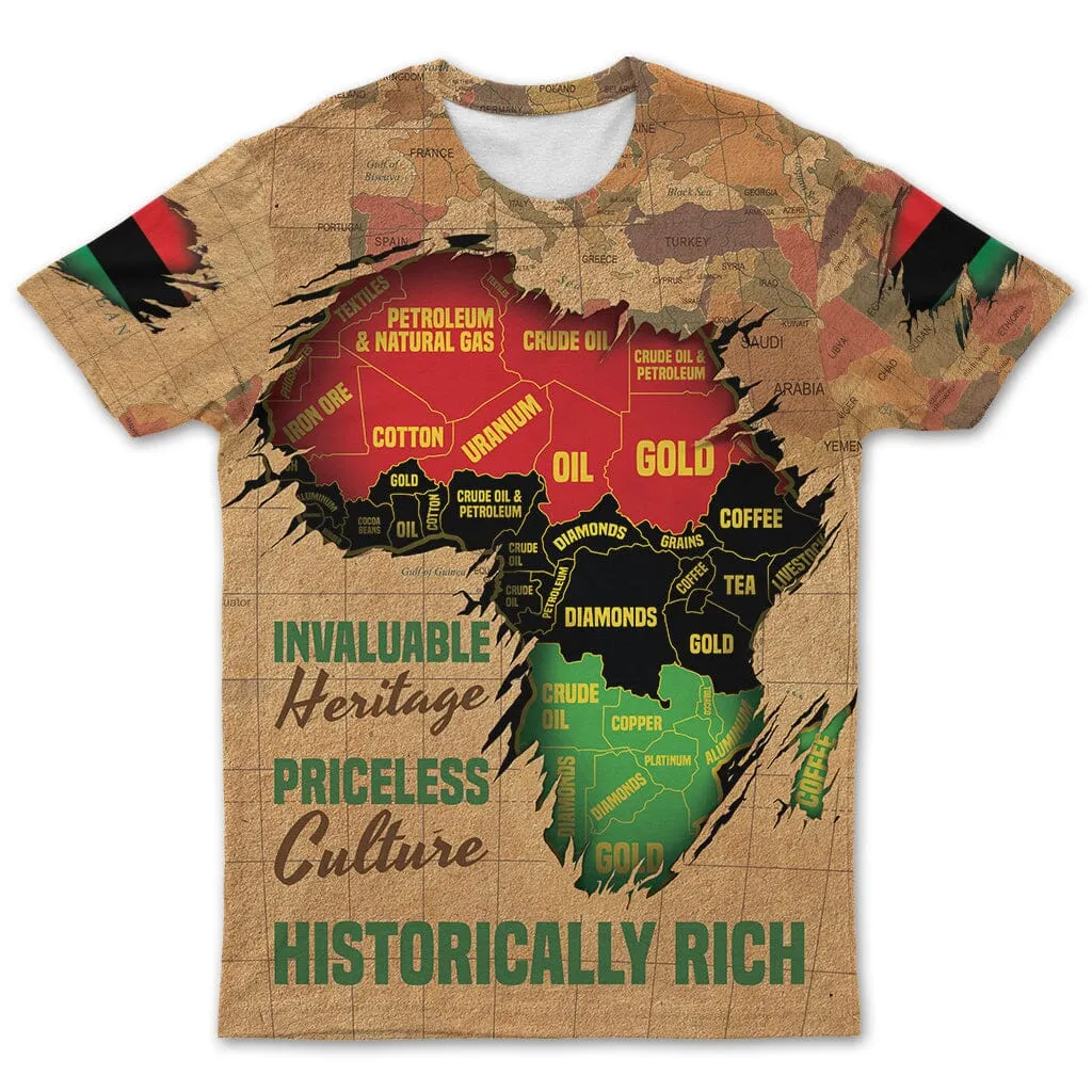 African Pride Of Invaluable Heritage T-shirt and Shorts Set