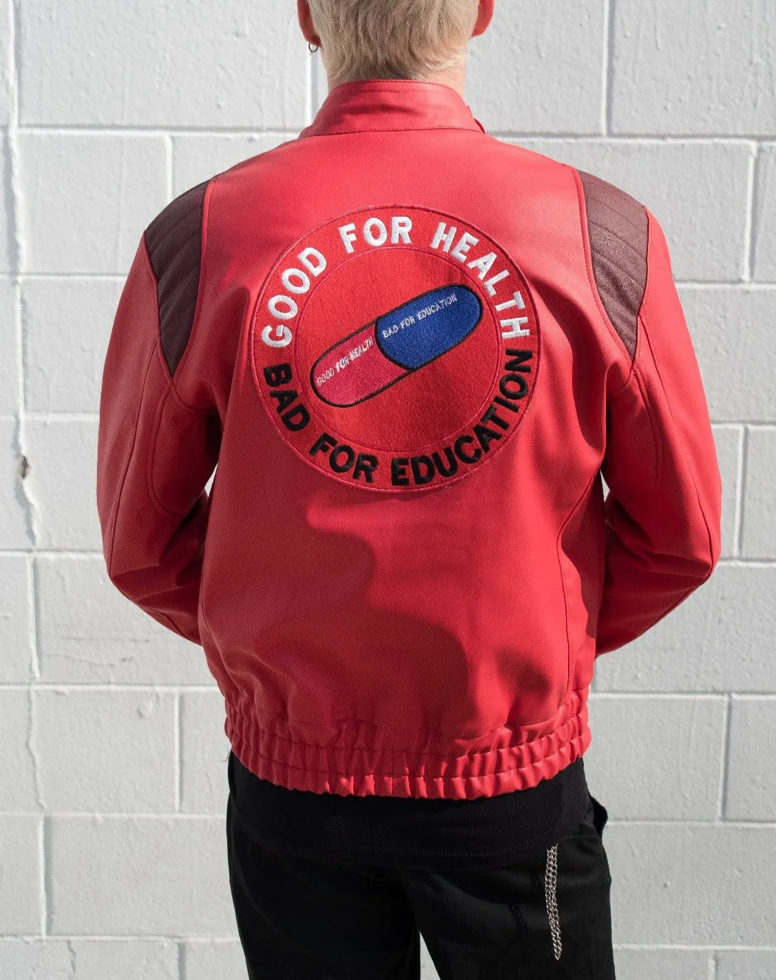 Akira Kaneda Red Leather Jacket