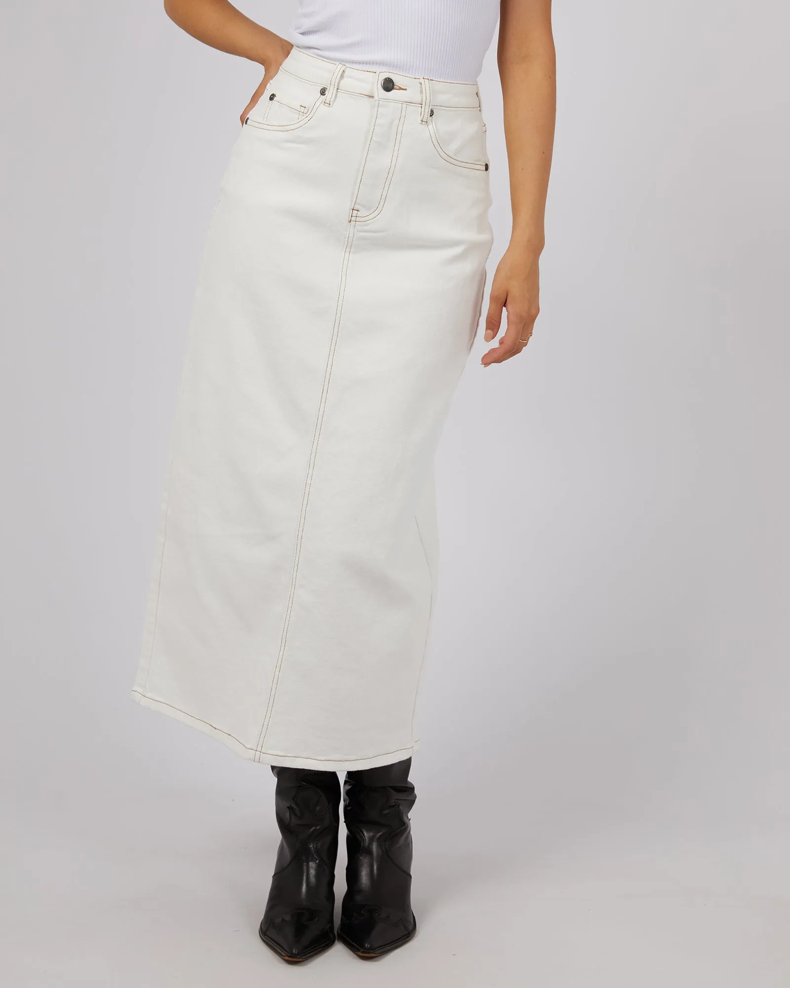 All about Eve Ray Comfort Maxi Skirt - Vintage White