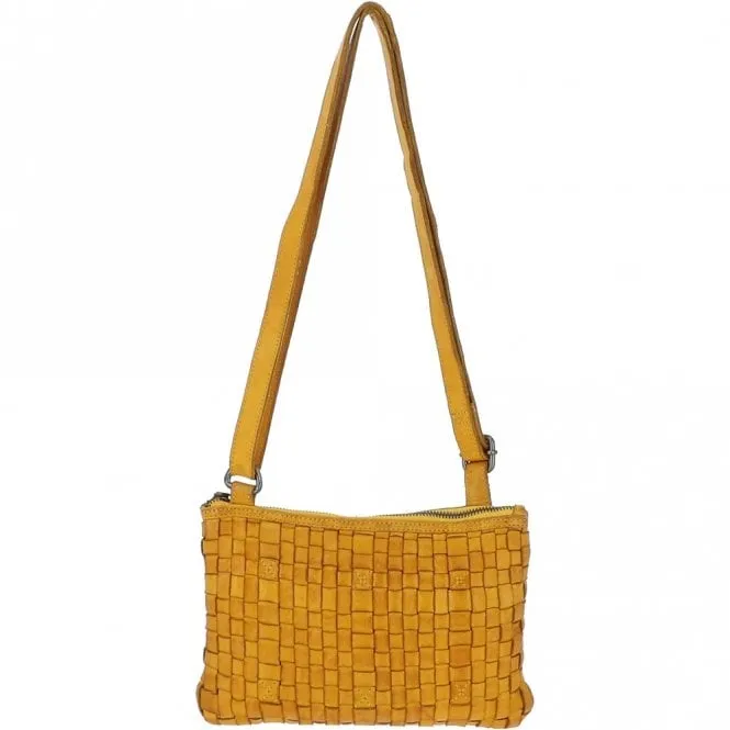 Ashwood Woven Leather Crossbody Bag D-70