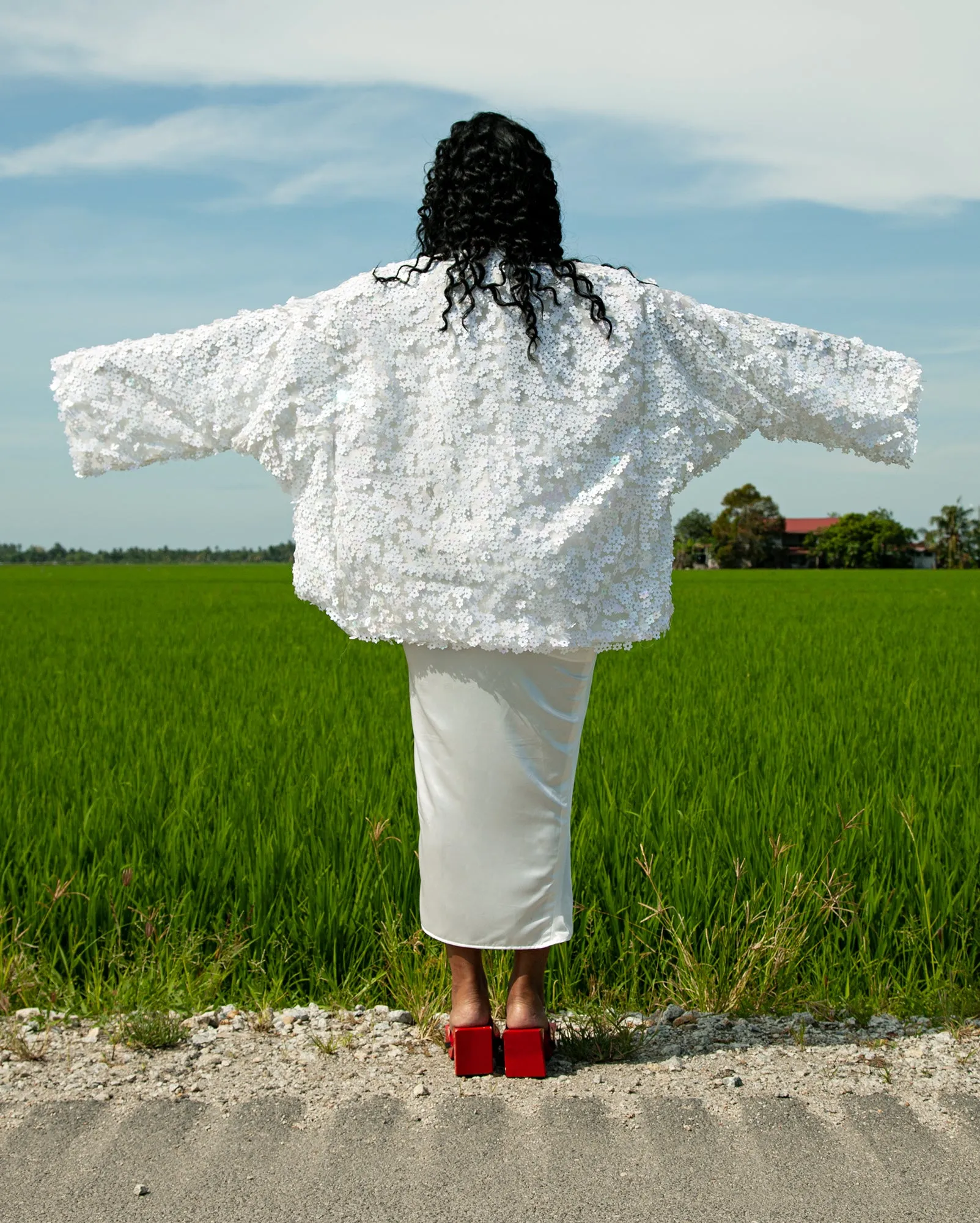 Baju Kurung Blossom (White)