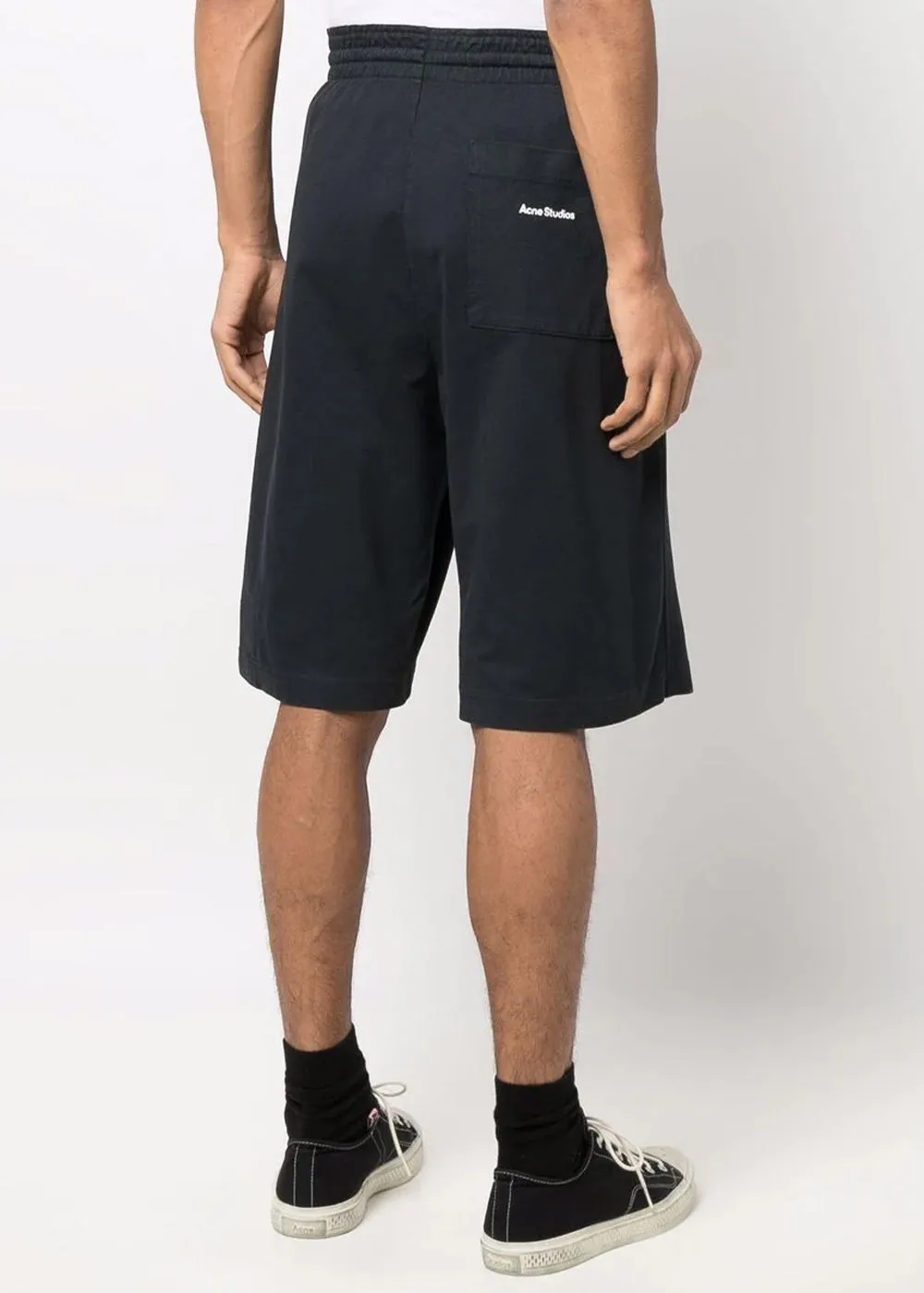 Black Cotton Sweat Shorts