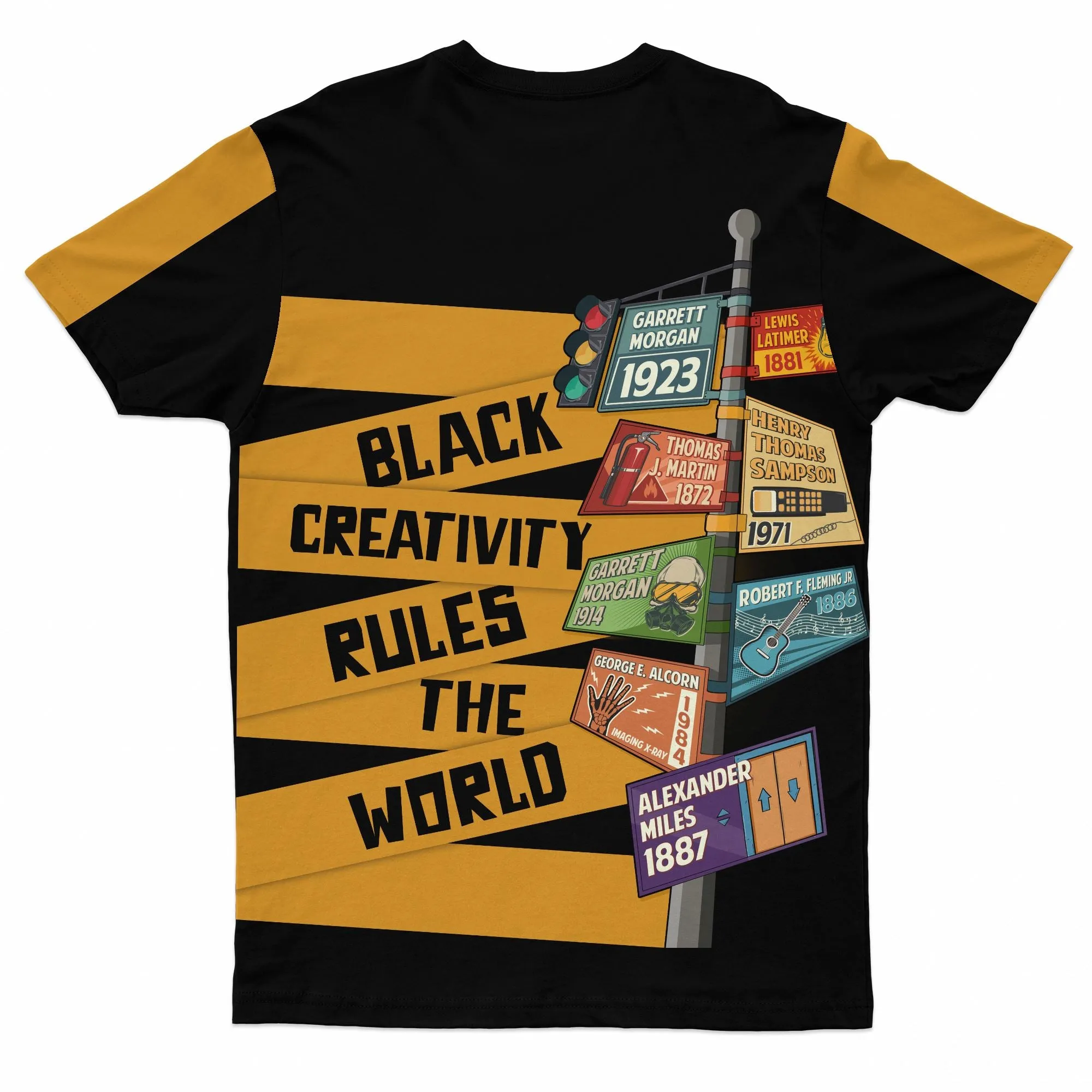 Black Creativity Rules The World T-shirt and Shorts Set