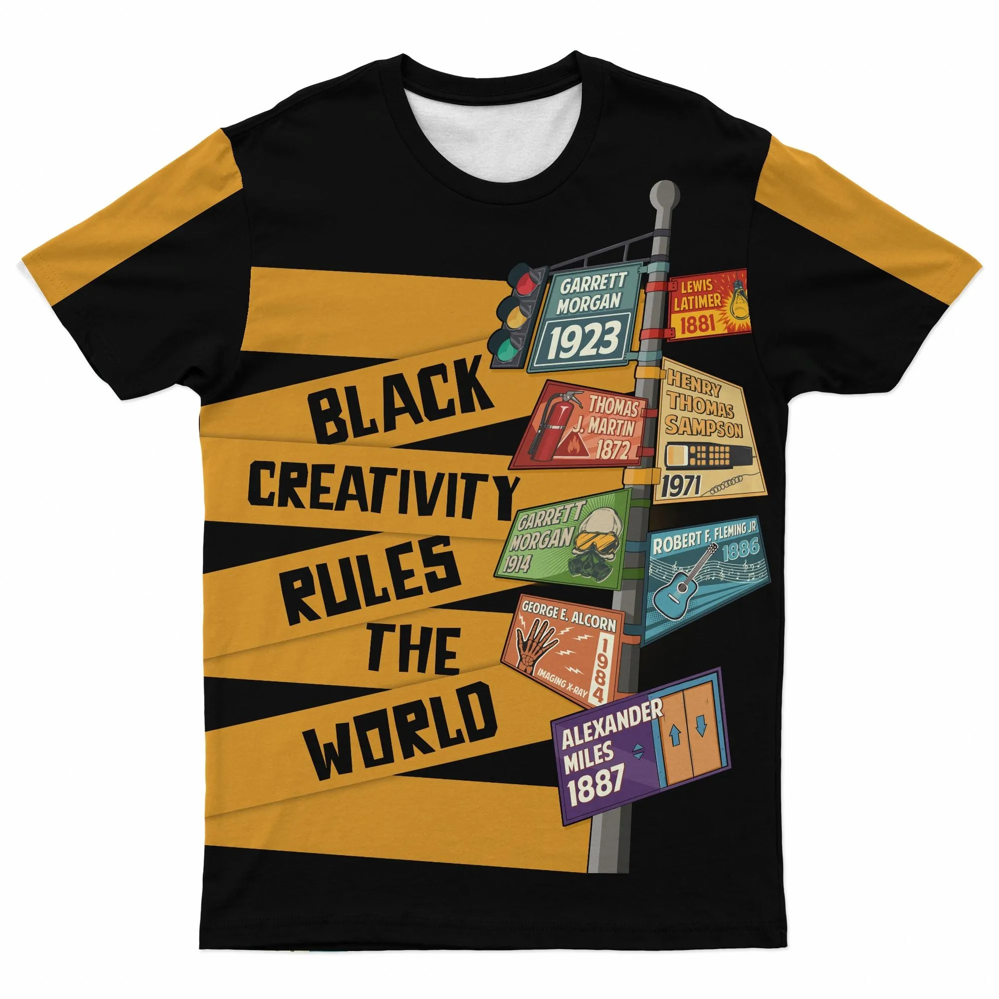 Black Creativity Rules The World T-shirt and Shorts Set