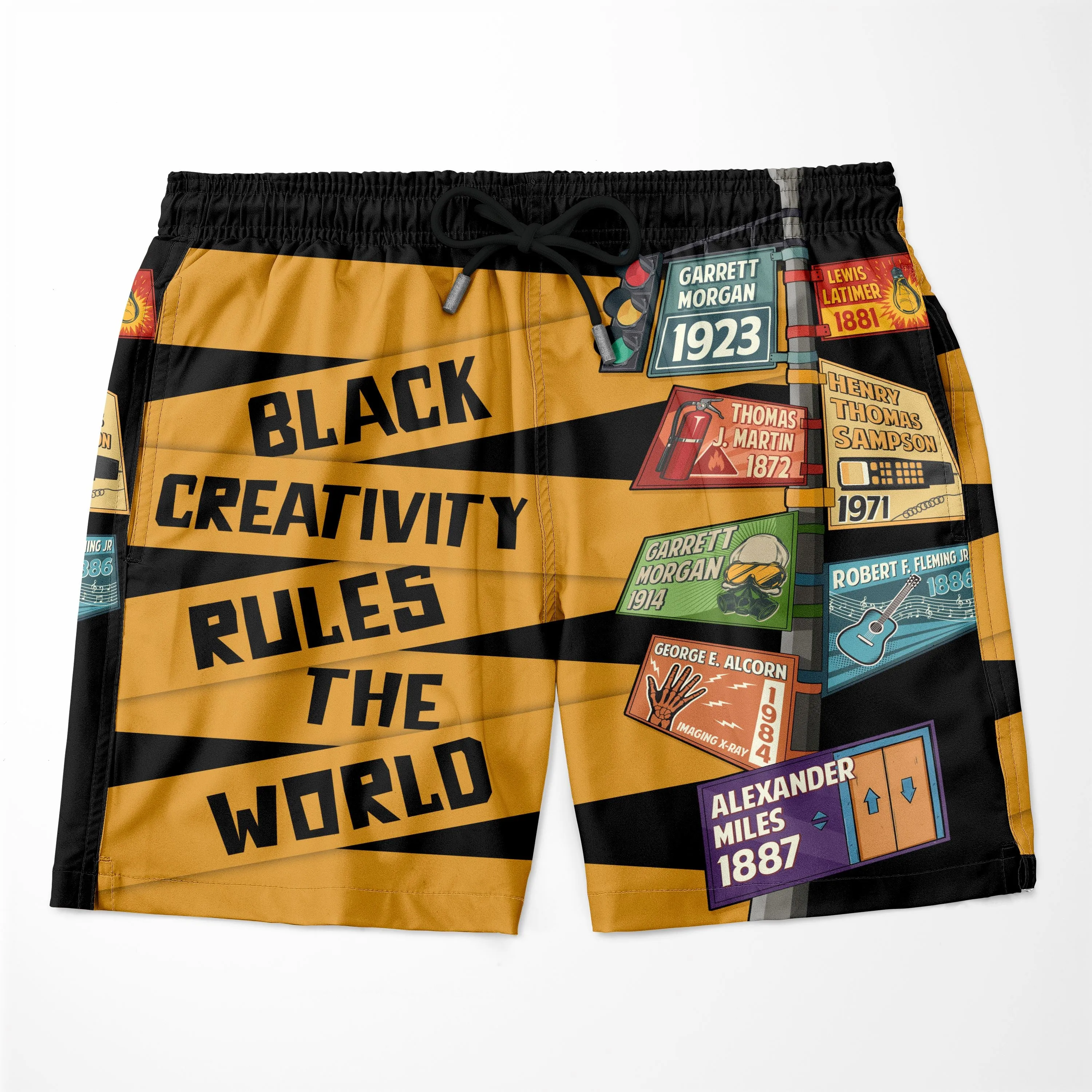 Black Creativity Rules The World T-shirt and Shorts Set