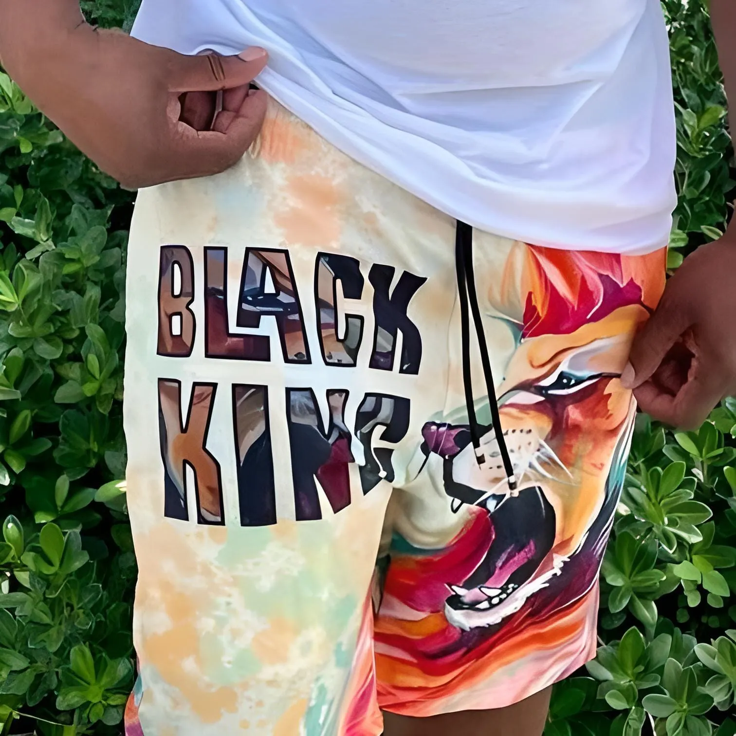 Black King Lion 3 Shorts