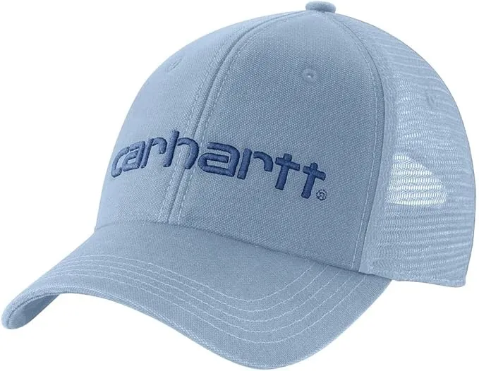 Carhartt Men's Canvas Mesh-Back Logo Graphic Cap