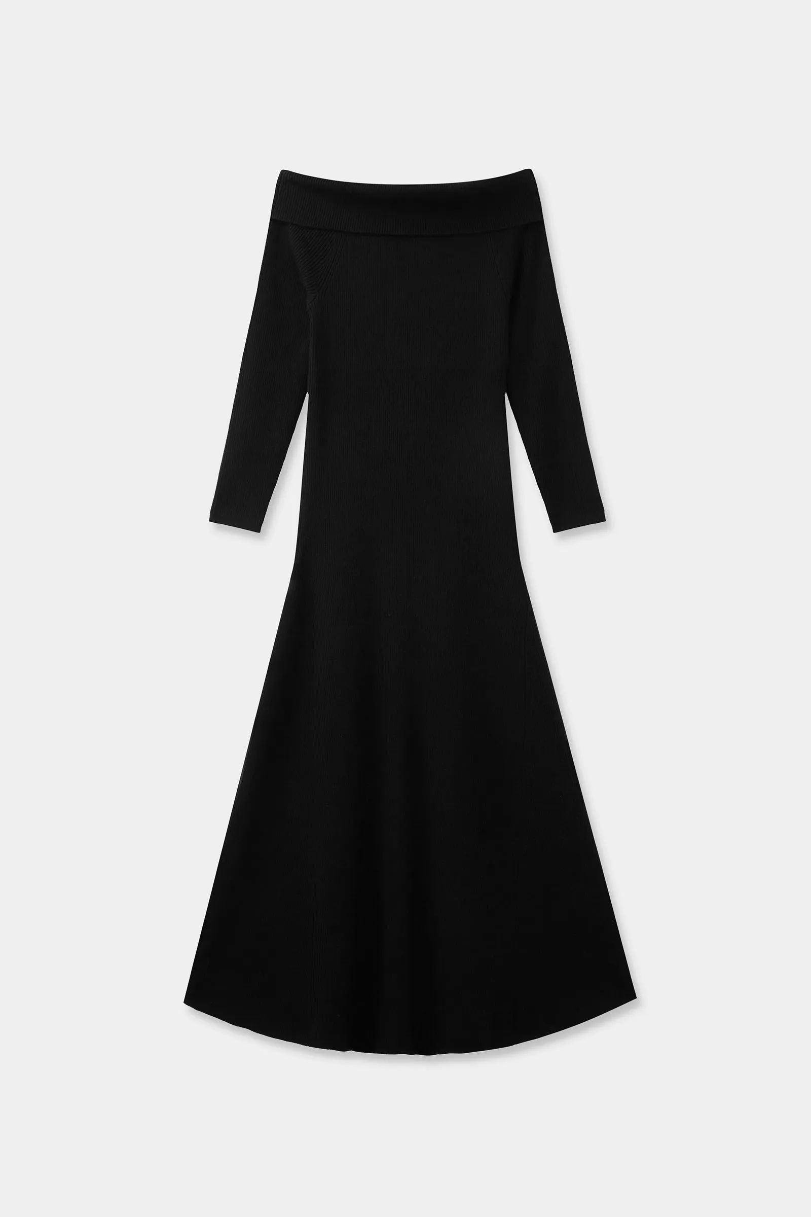 Cari Off-Shoulder Merino Wool Dress