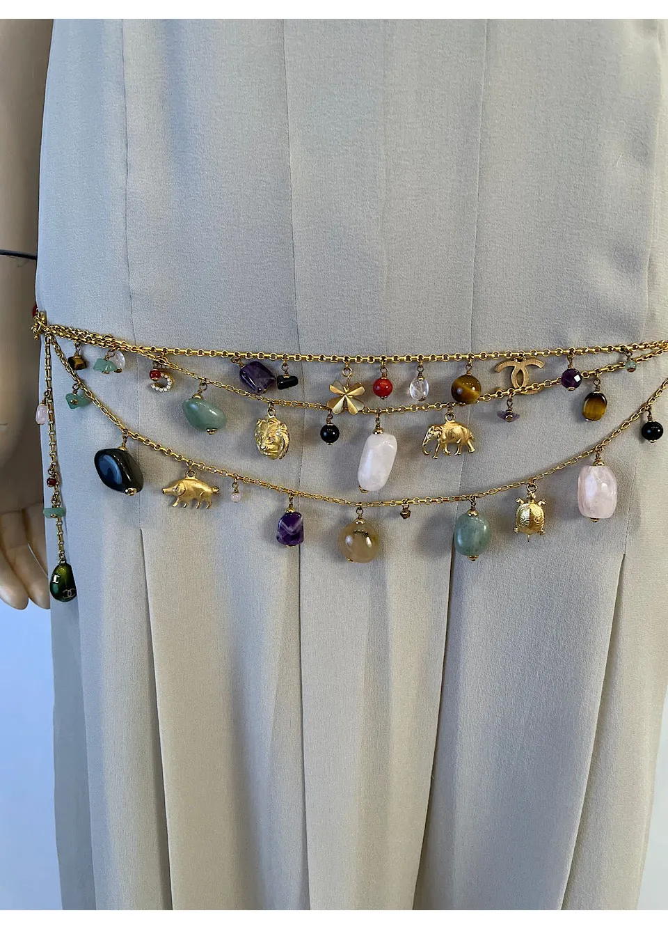 Chanel 01A 2001 Fall Rare Multi Charms Necklace Belt