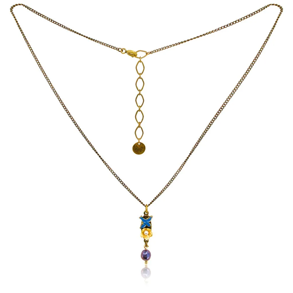 Charming Sparrow Drop Necklace by Eric et Lydie