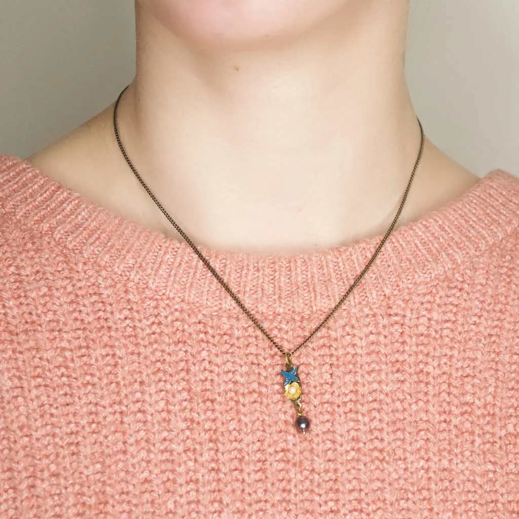 Charming Sparrow Drop Necklace by Eric et Lydie