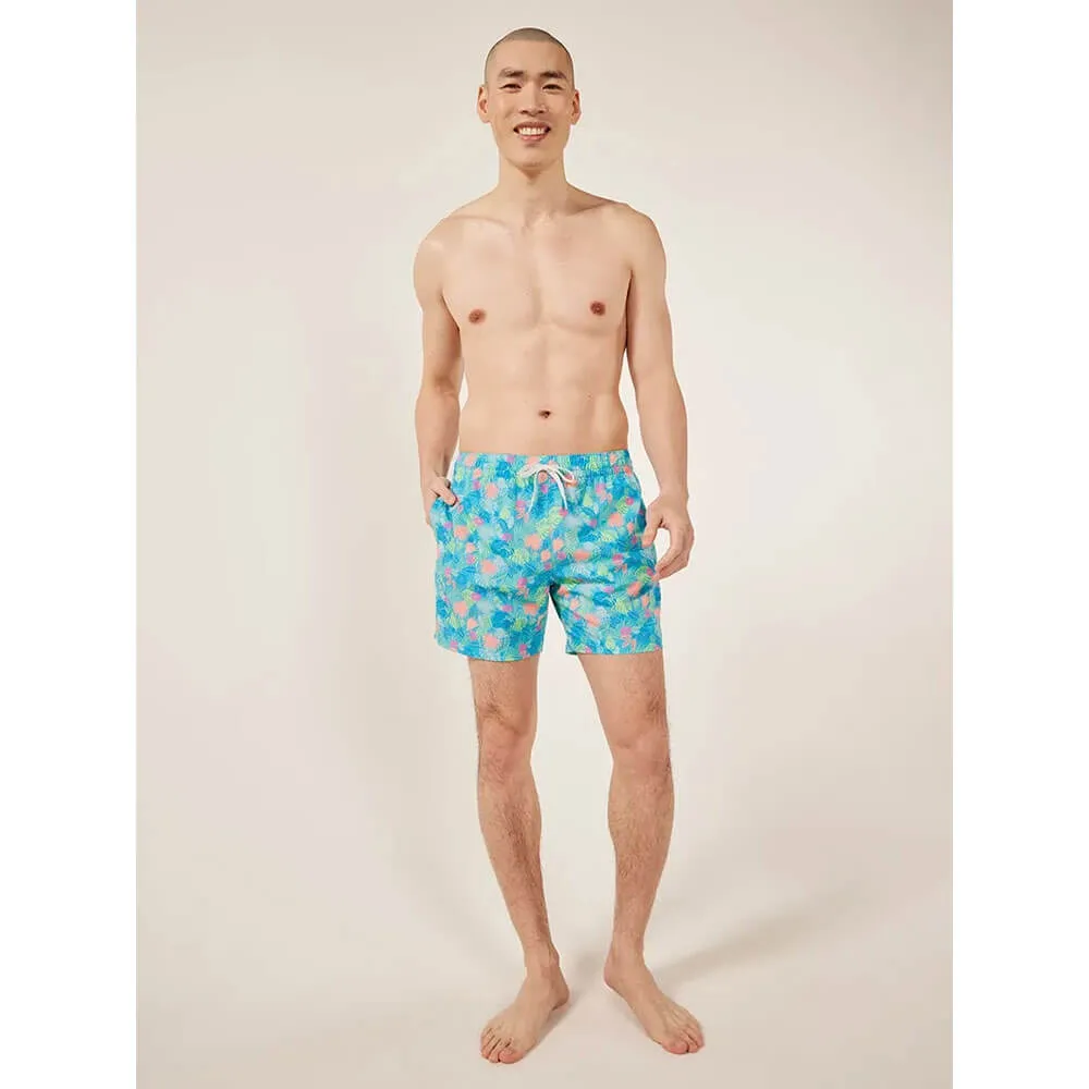 Chubbies 5.5-Inch The Wild Tropics Swim Trunks - Medium Blue