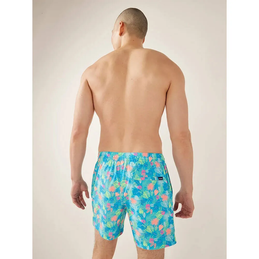 Chubbies 5.5-Inch The Wild Tropics Swim Trunks - Medium Blue