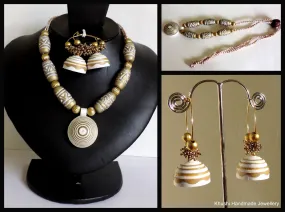 Classic Gold-White Necklace set