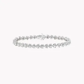 Classic Heart Shape Tennis Bracelet