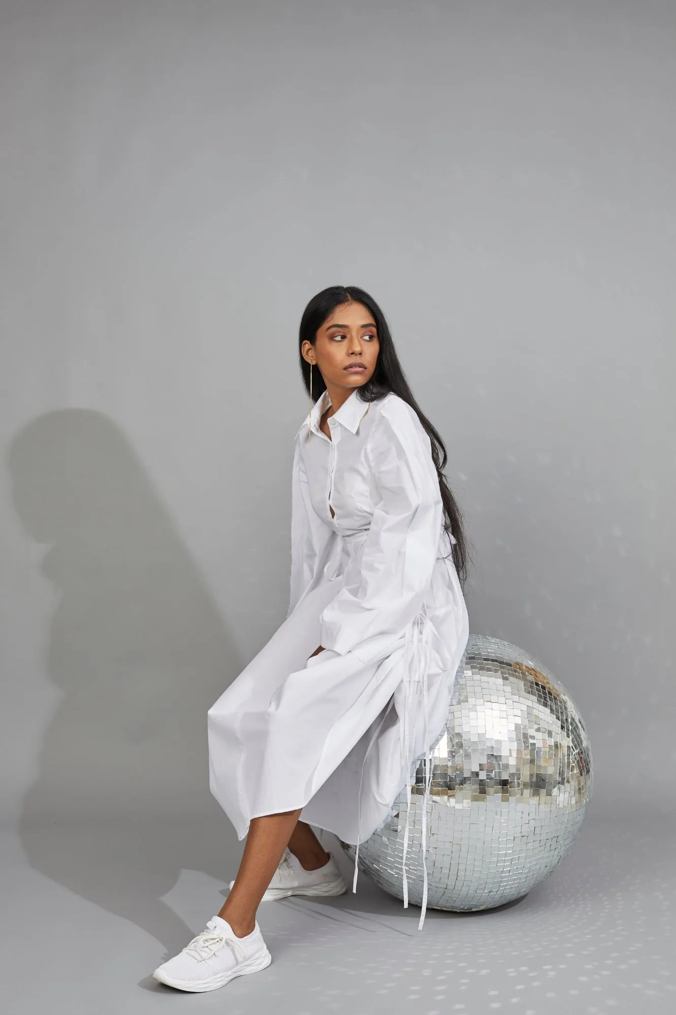 CLASSIC SHIRT DRESS WHITE