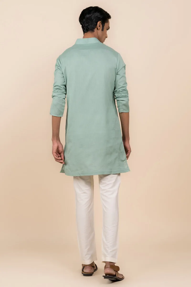 Classic Zero Point Collar Kurta