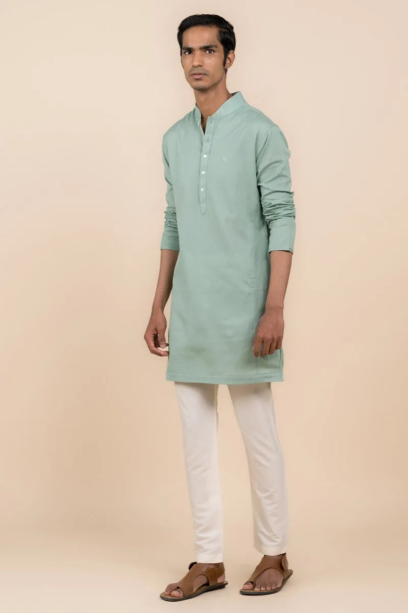 Classic Zero Point Collar Kurta