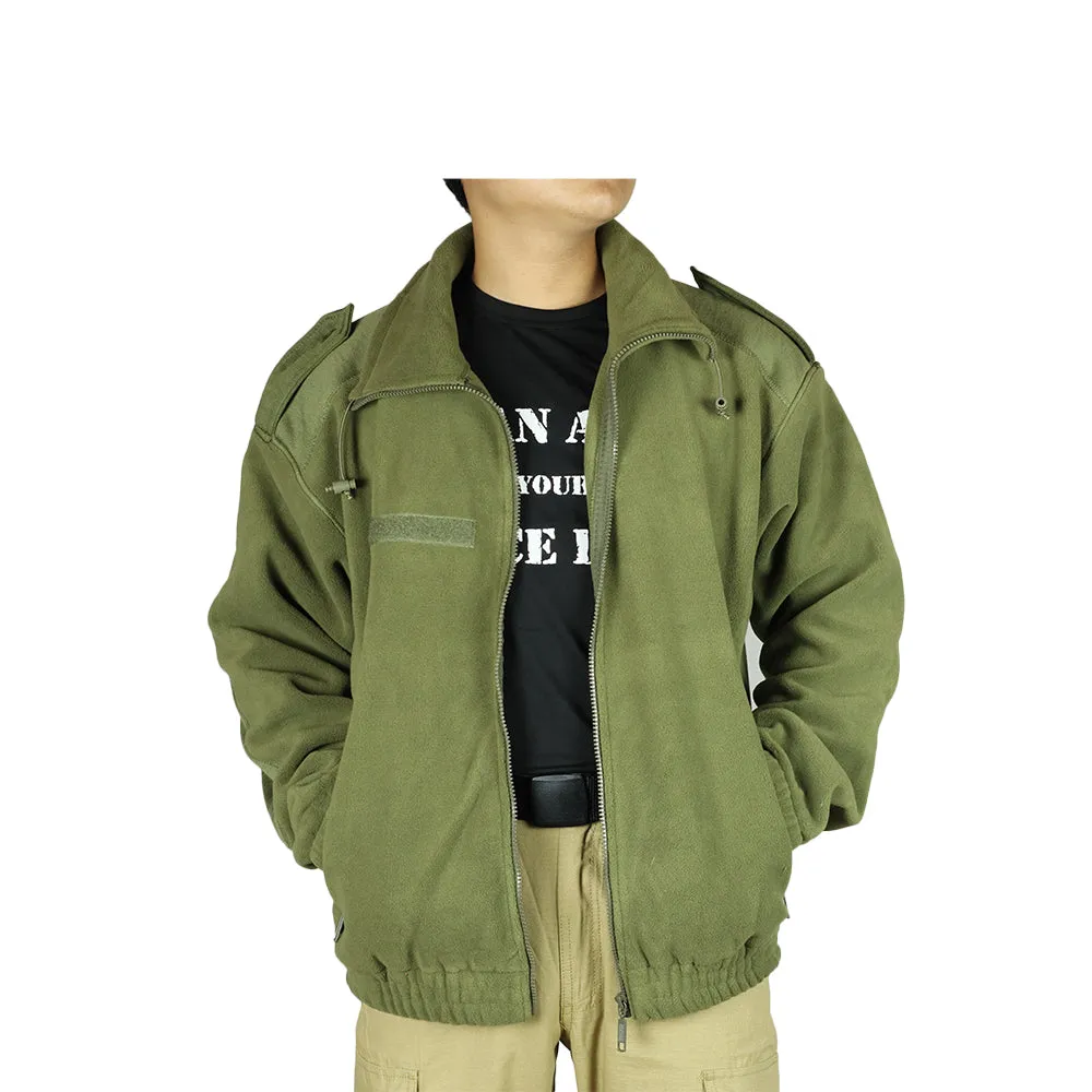 Cold Weather Army Fleece Jacket - Olive Green