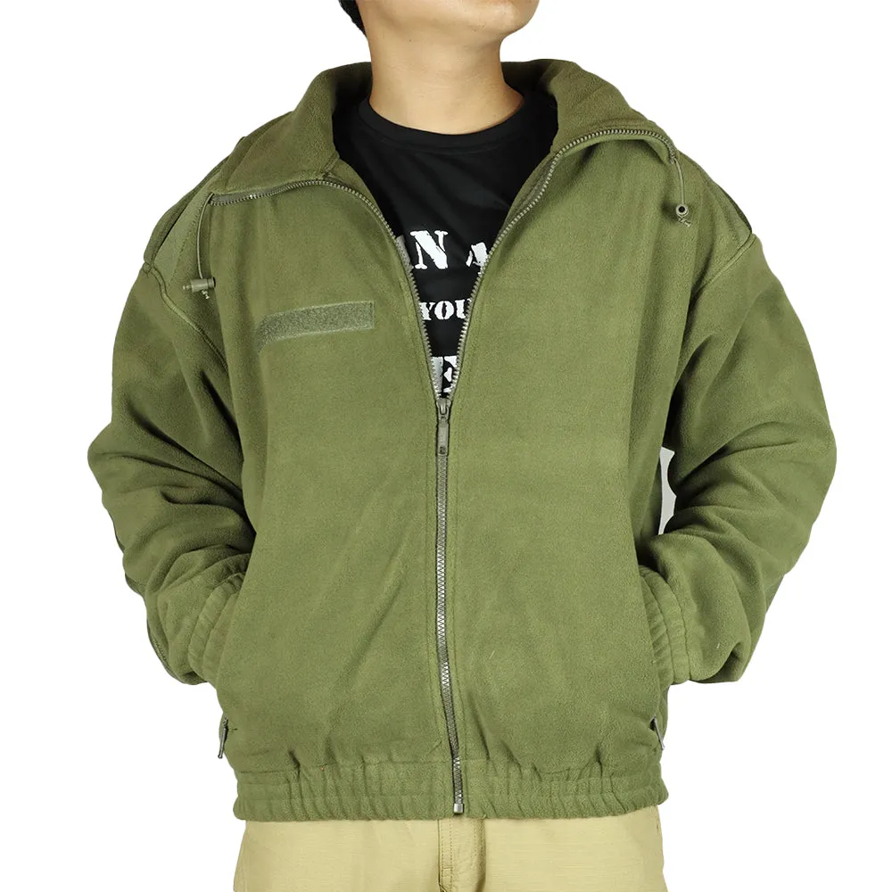 Cold Weather Army Fleece Jacket - Olive Green