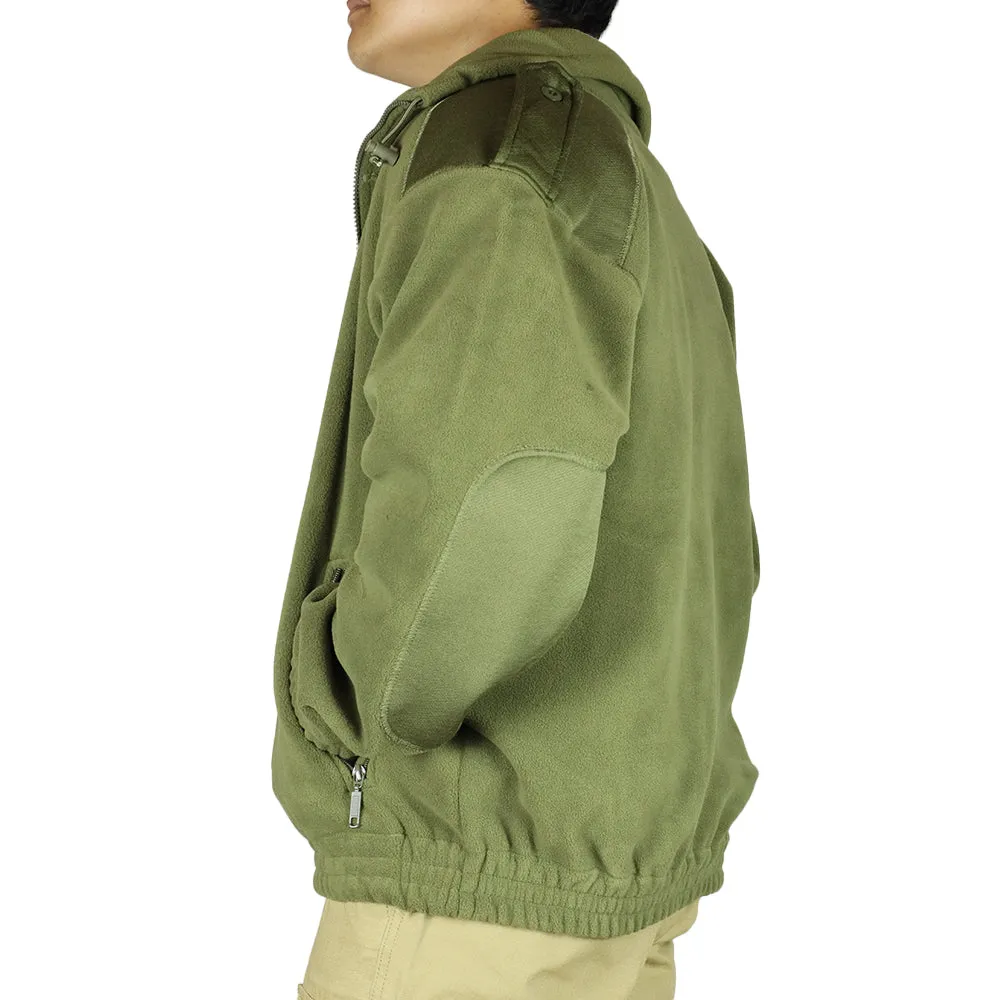 Cold Weather Army Fleece Jacket - Olive Green