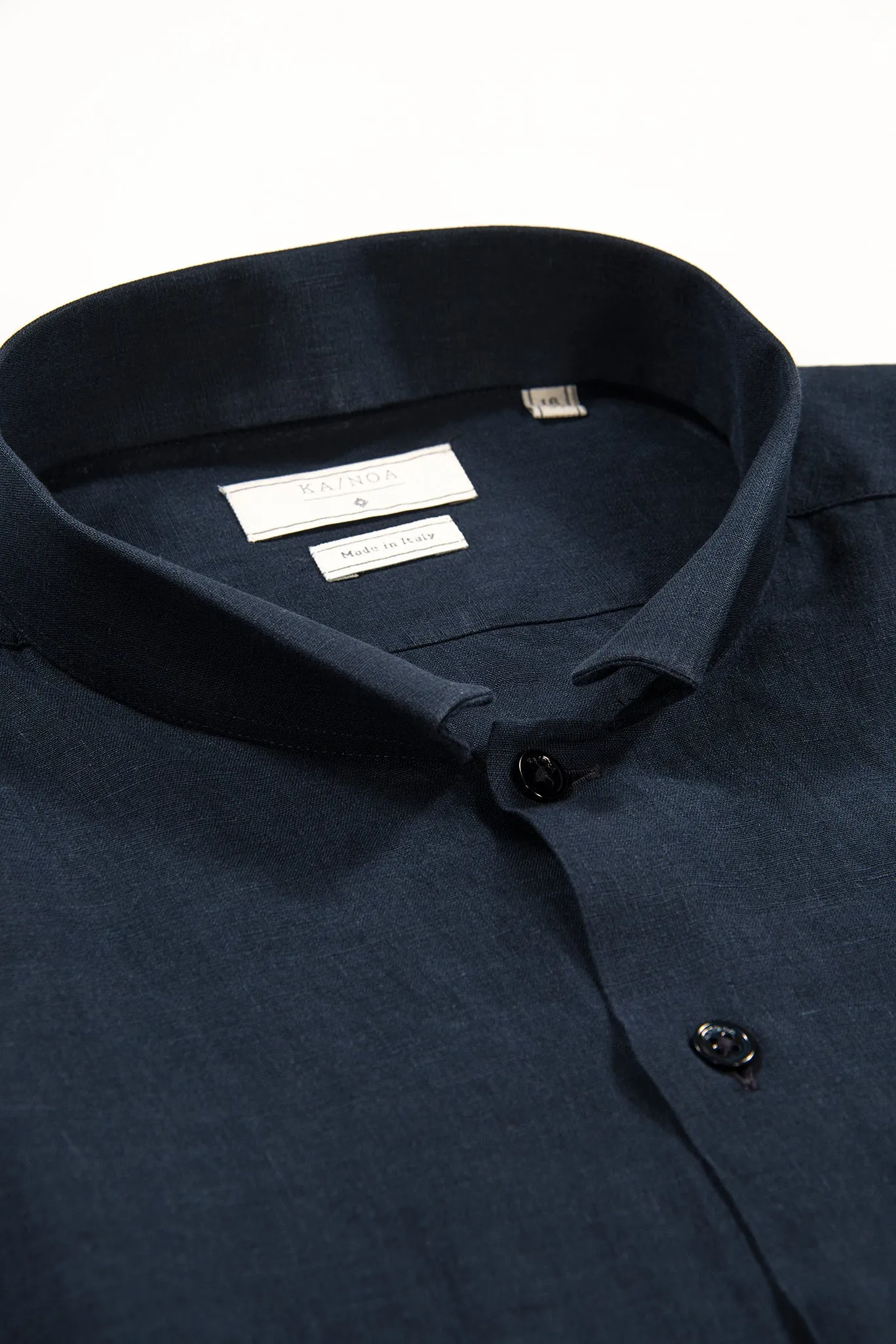 Conrad Golden Linen shirt (dark blue)