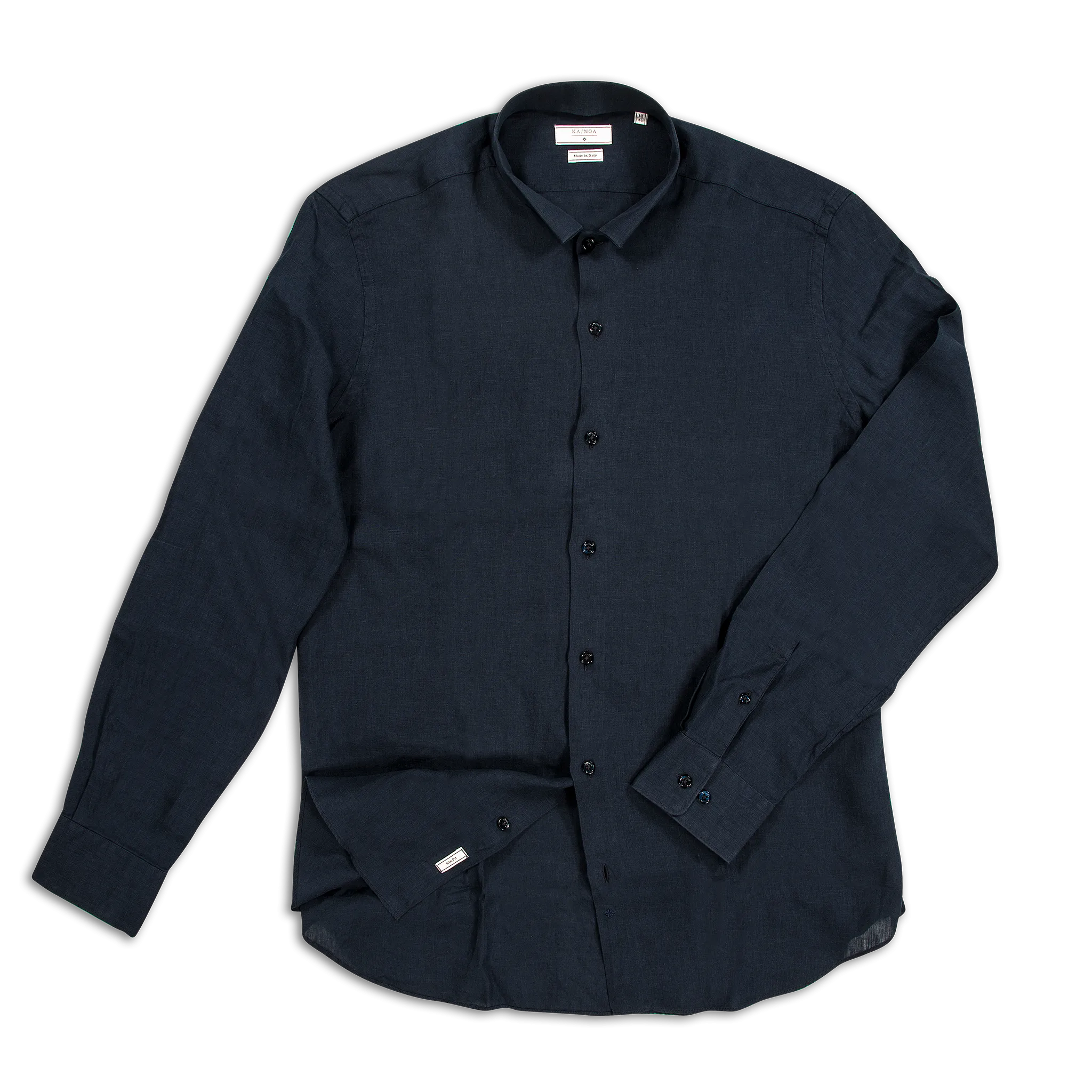 Conrad Golden Linen shirt (dark blue)