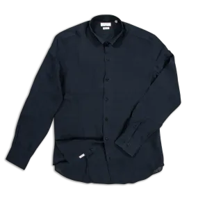 Conrad Golden Linen shirt (dark blue)