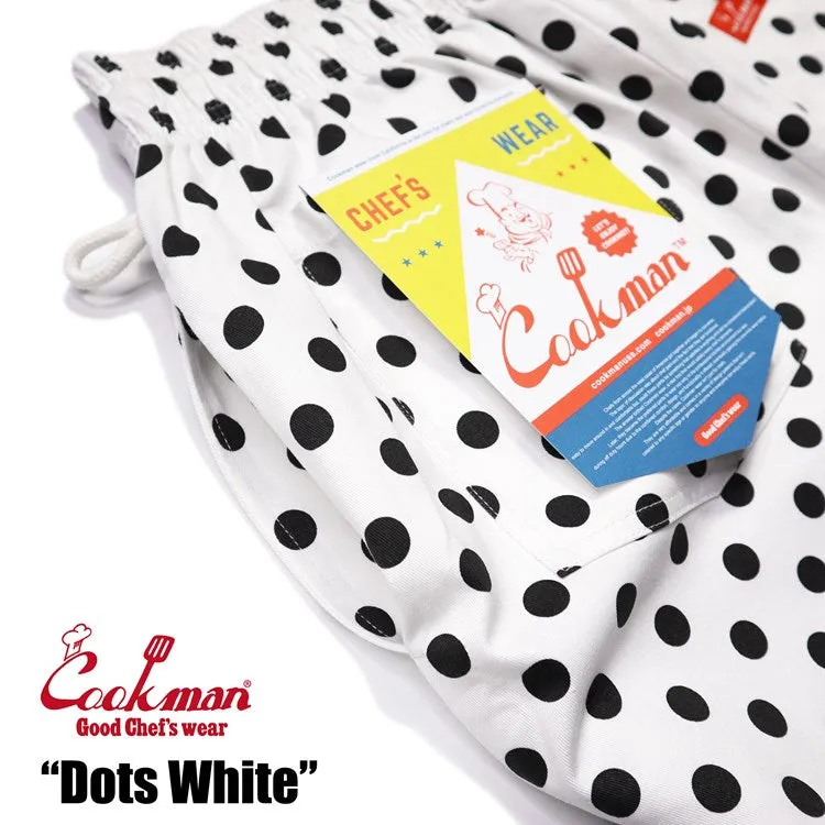 Cookman Chef Pants - Dots : White