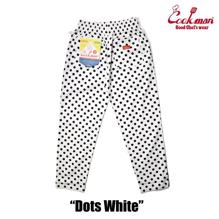 Cookman Chef Pants - Dots : White