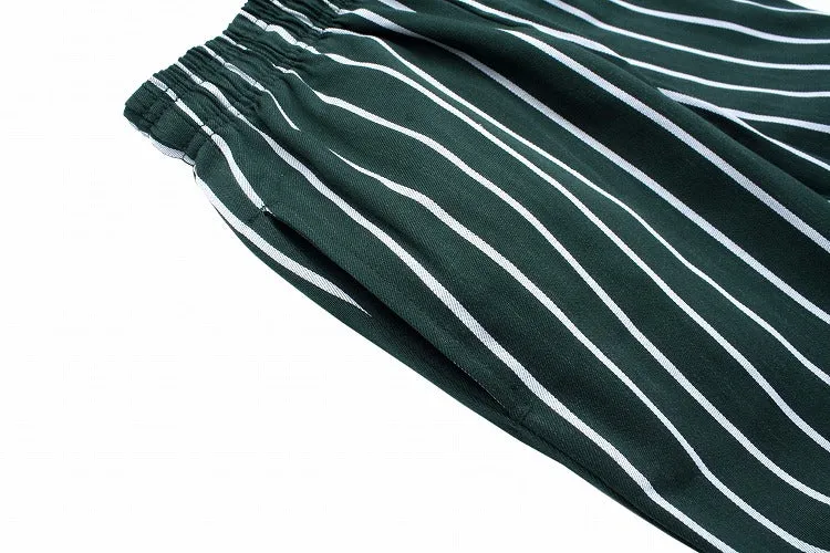 Cookman Chef Pants Kids - Stripe : Dark Green