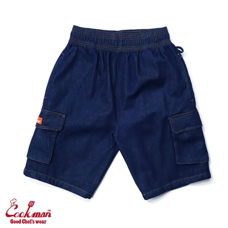 Cookman Chef Short Pants Cargo - Denim : Navy