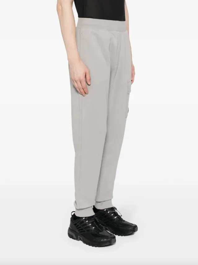 C.P. Company diagonal raised fleece cargo sweatpants