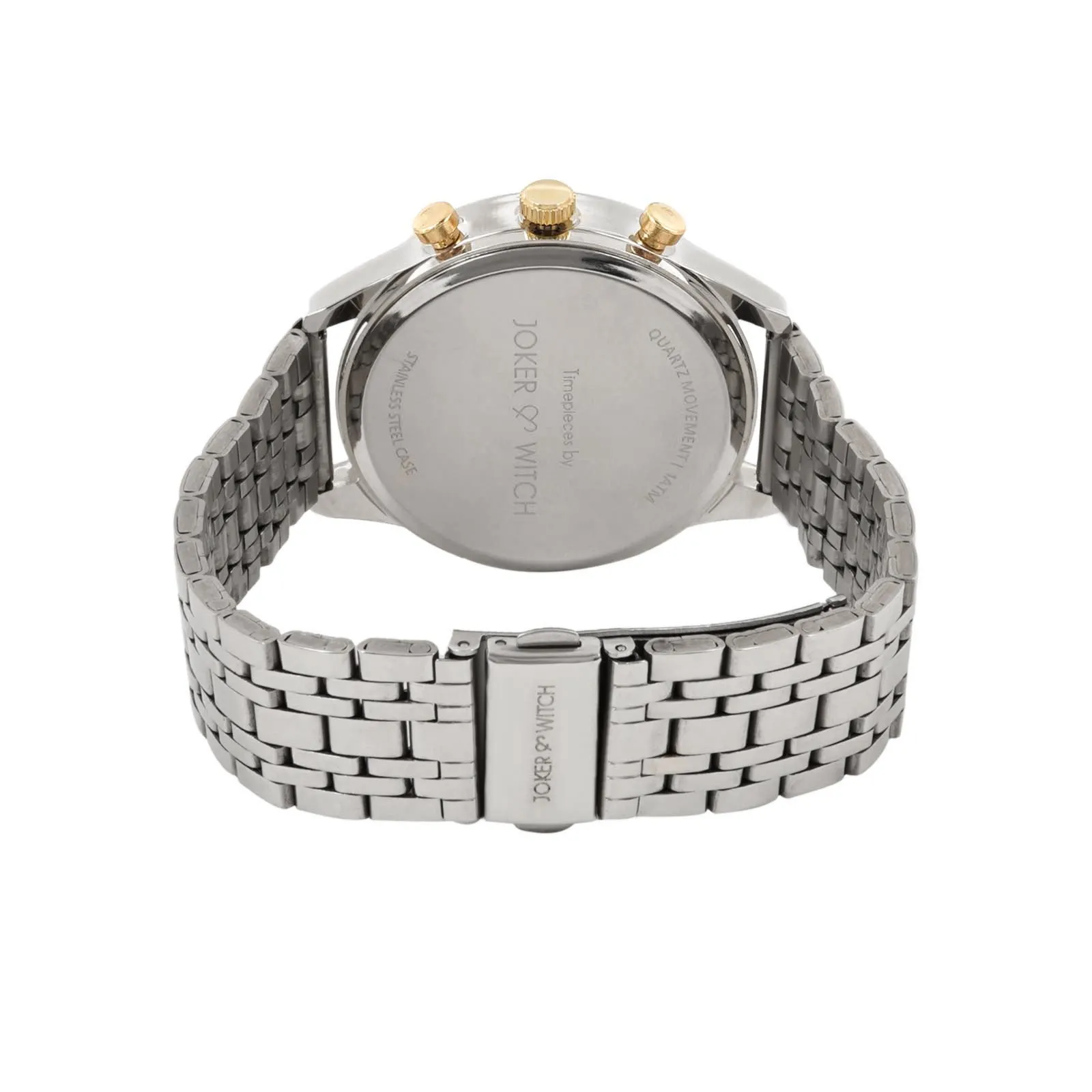 Cruz White Dial Silver Metallic Strap Watch