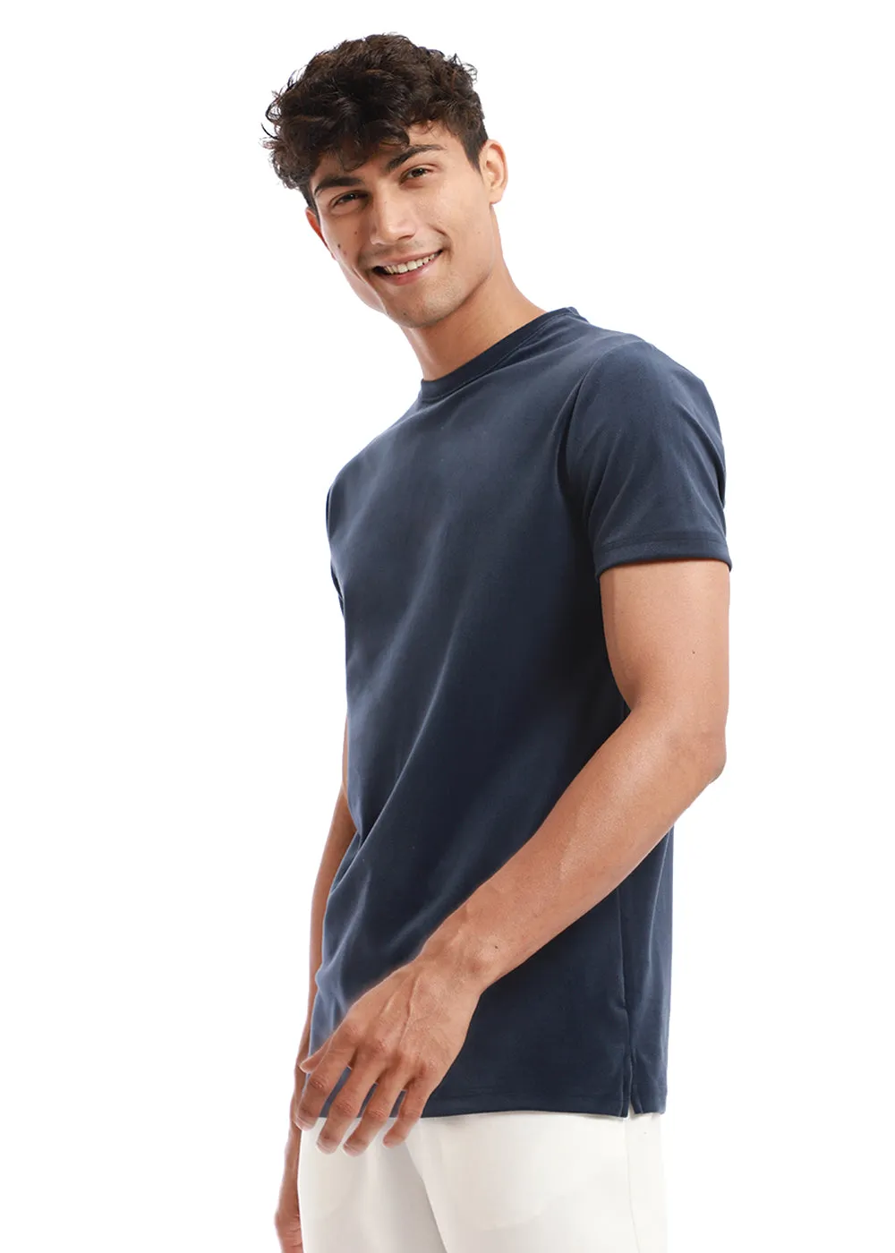 Dark Blue Suede T-shirt