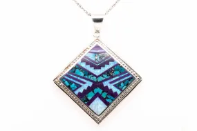 David Rosales Shalako Fancy Inlaid Pendant