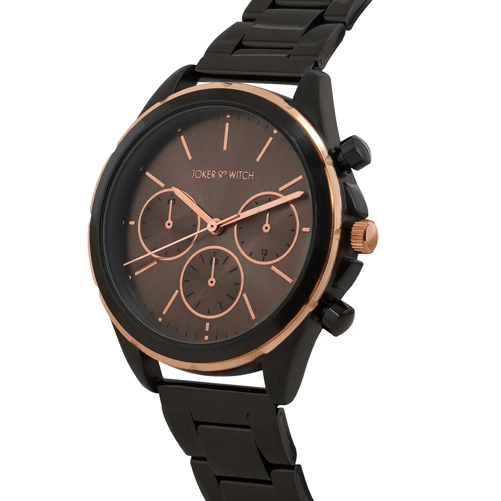 Dubai Brown Dial Gunmetal Metallic Strap Watch