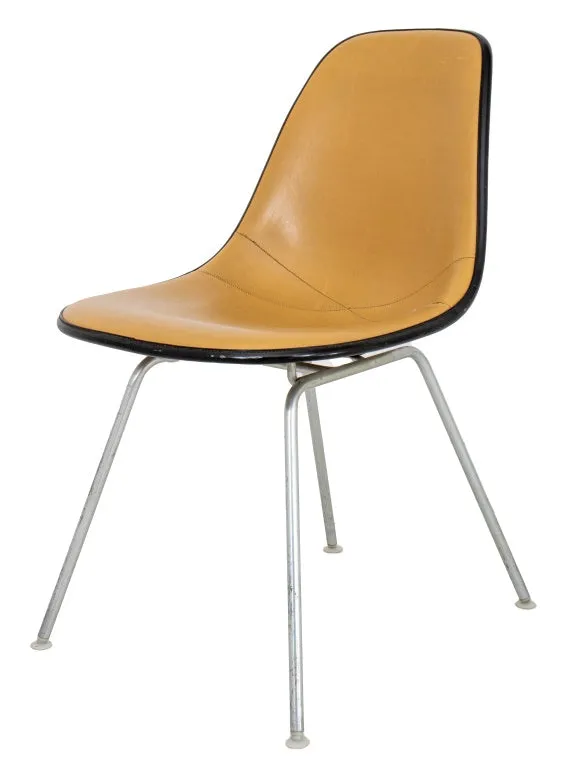 Eames for Herman Miller Tan Padded Shell Chair