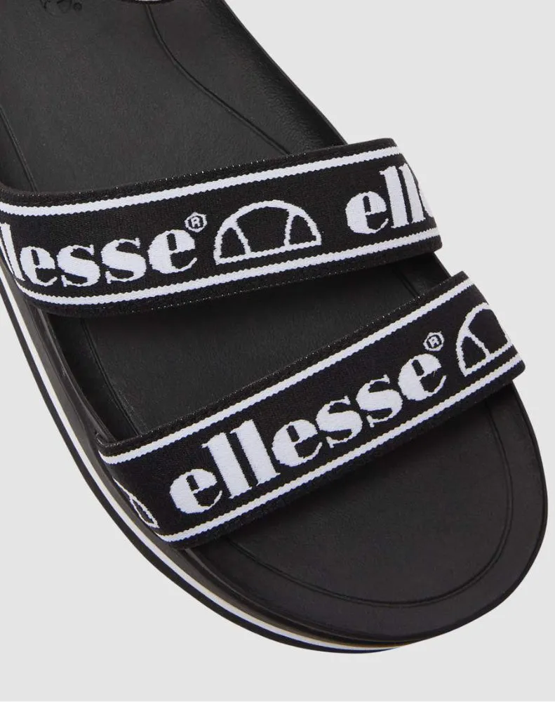 ELINA TEXT SANDAL BLACK / WHITE