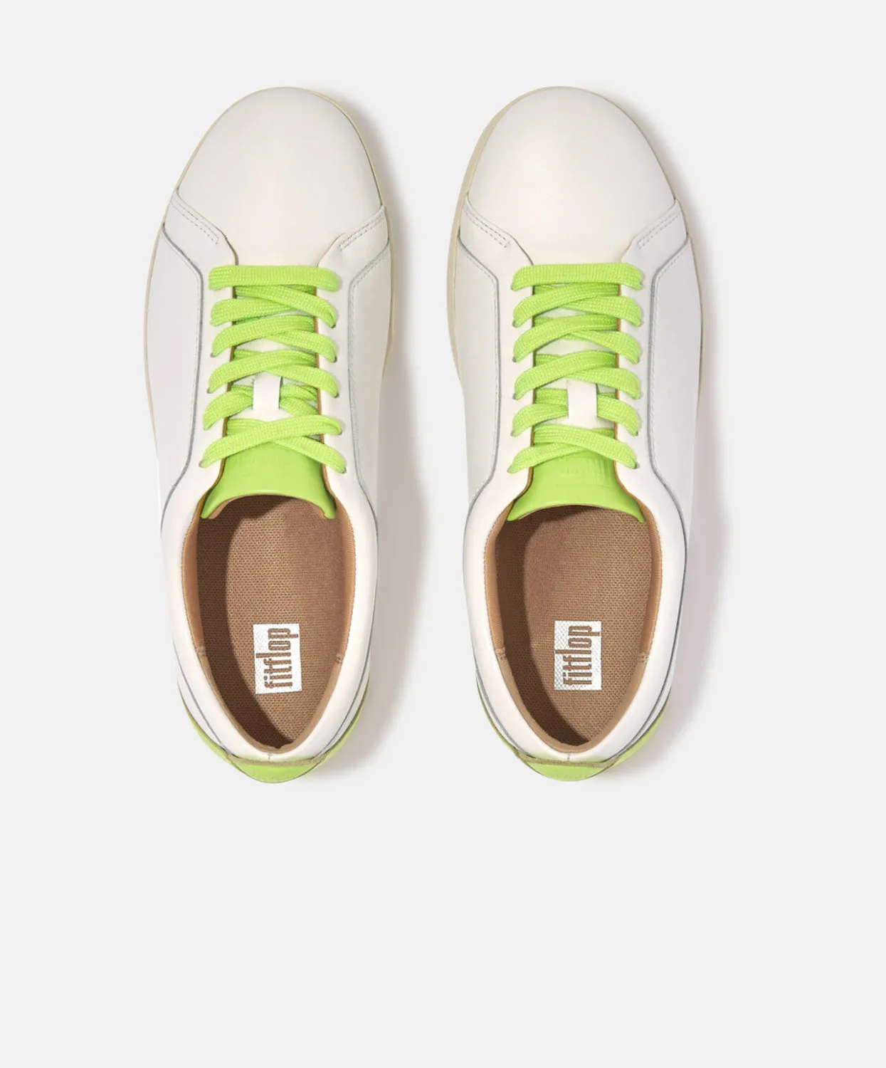 FitFlop Rally Leather Pop Sneakers Green