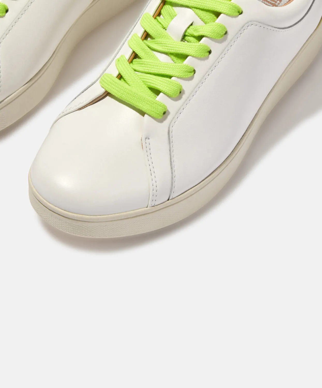 FitFlop Rally Leather Pop Sneakers Green