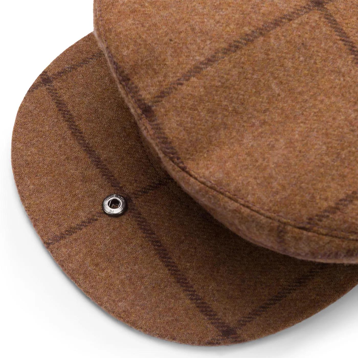 Fox Chestnut Wootton Window Snap Brim Flat Cap