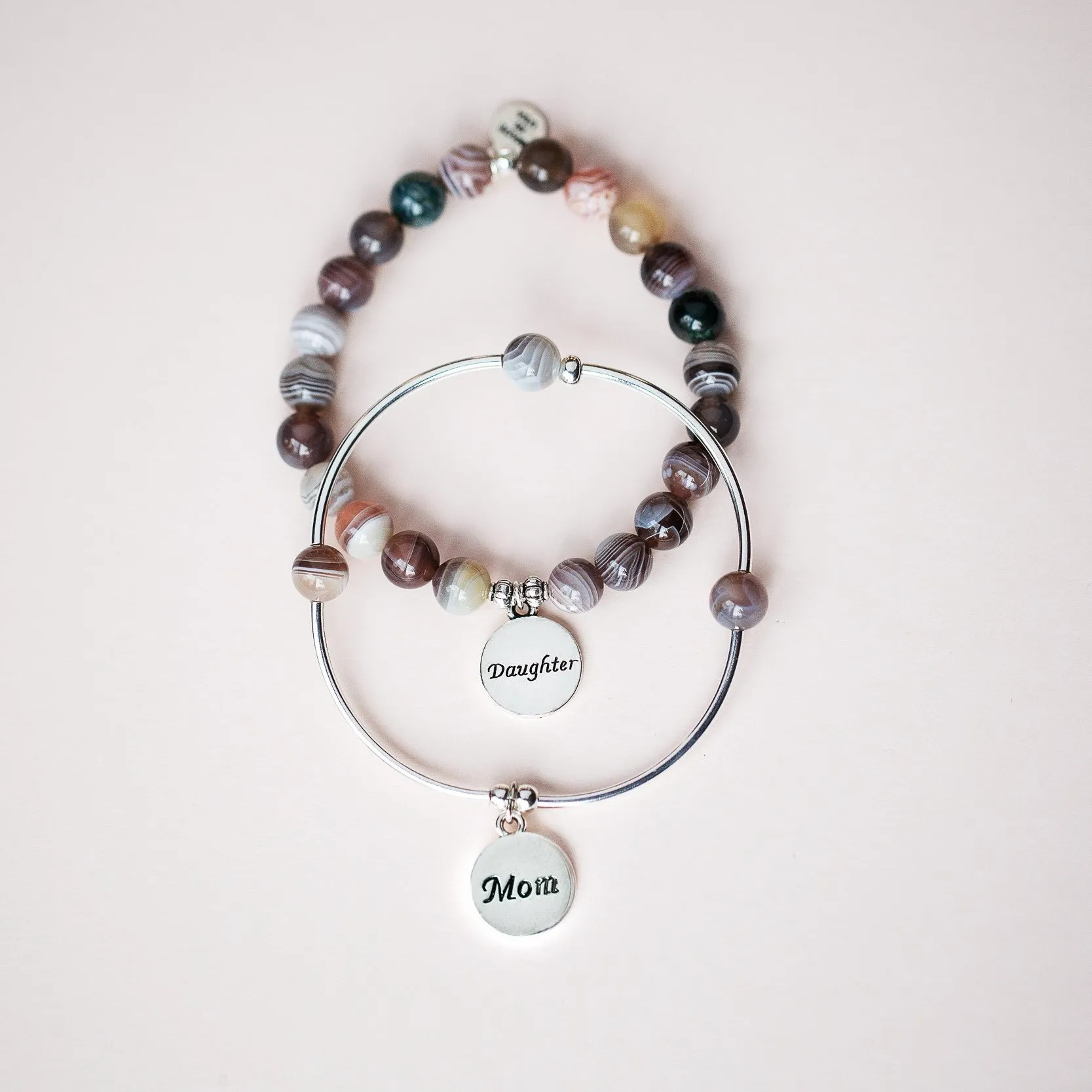 Friend | Stone Beaded Charm Bracelet | Botswana