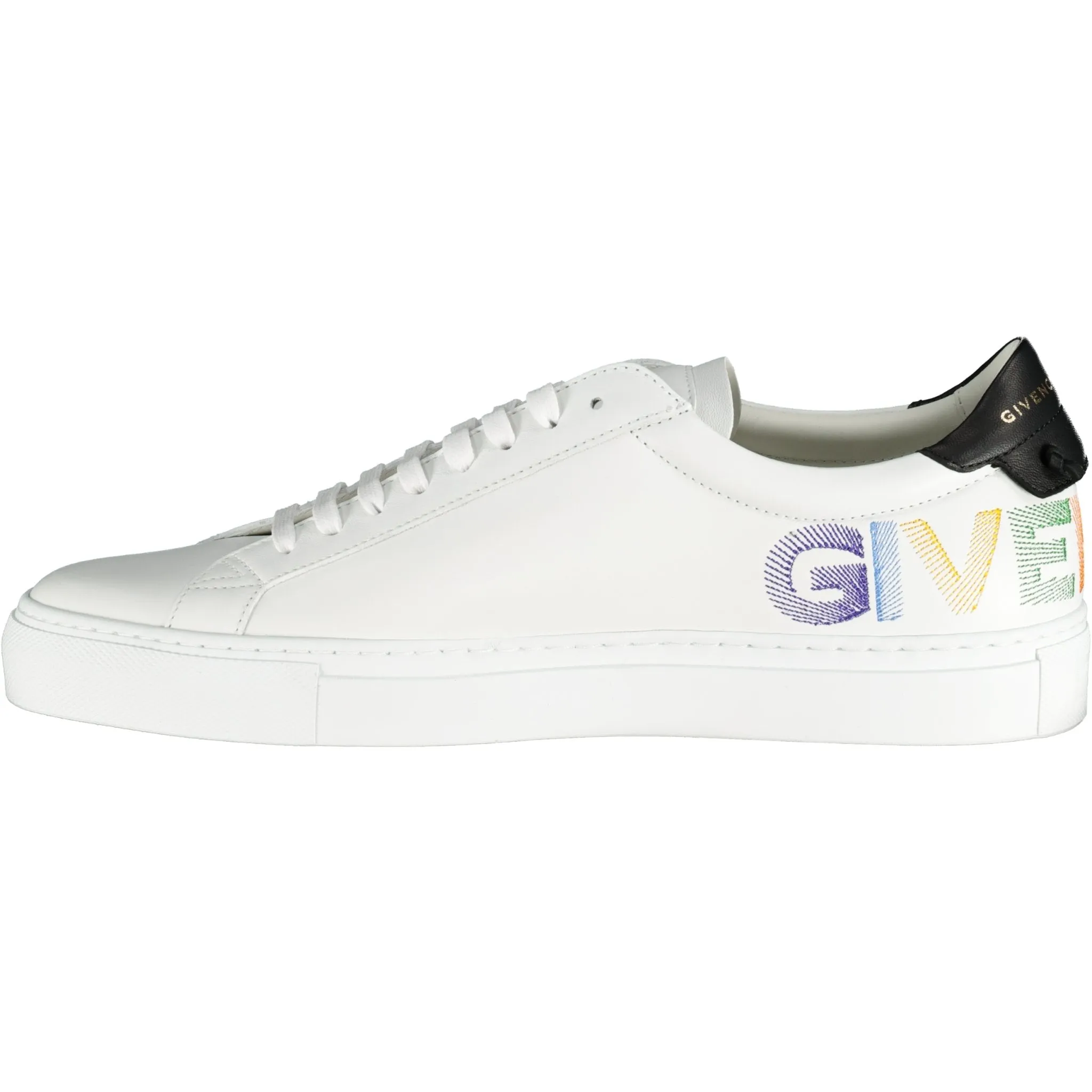 GIVENCHY Urban Street Logo-Embroidered Leather Sneakers