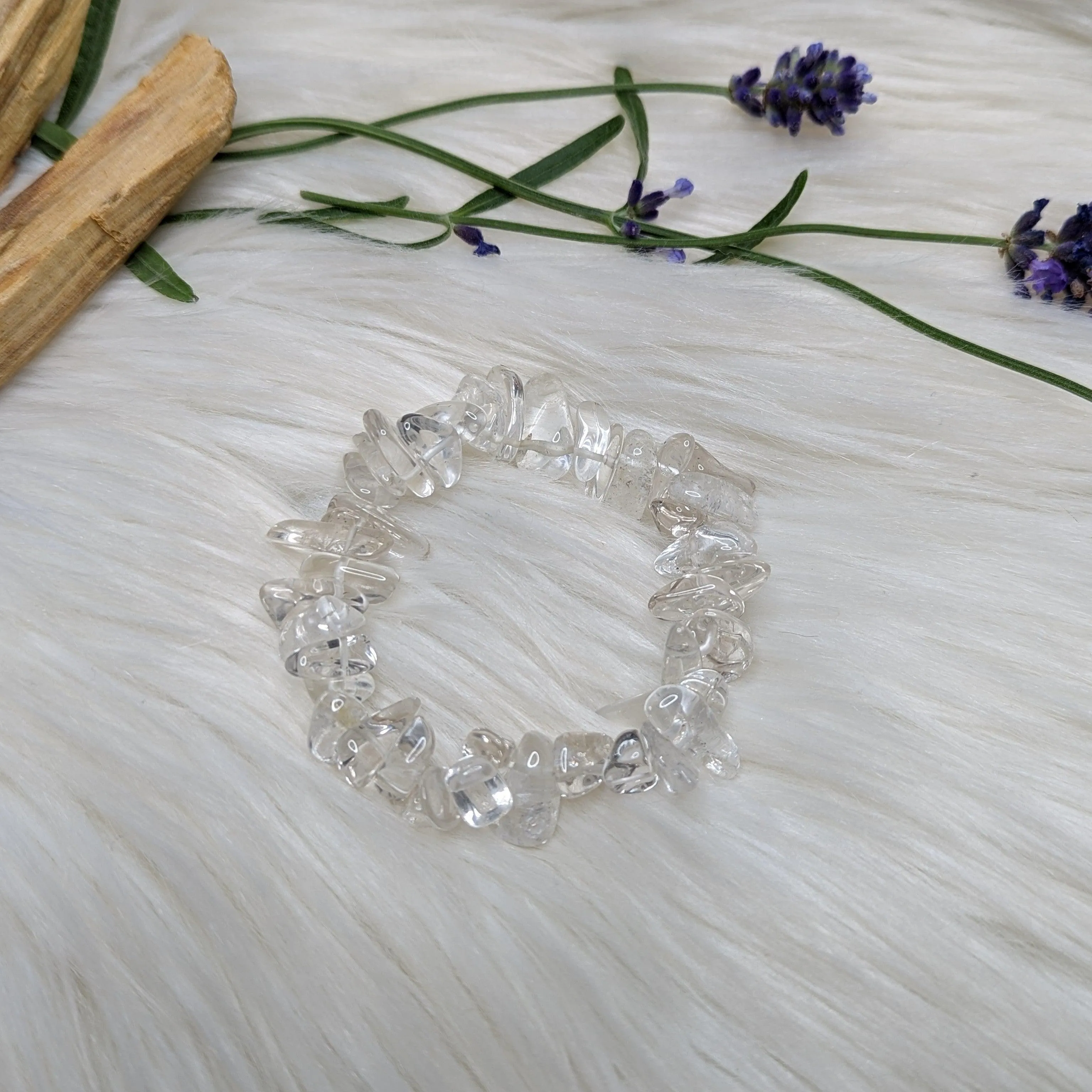 Gorgeous Clear Quartz Stretch Bracelet