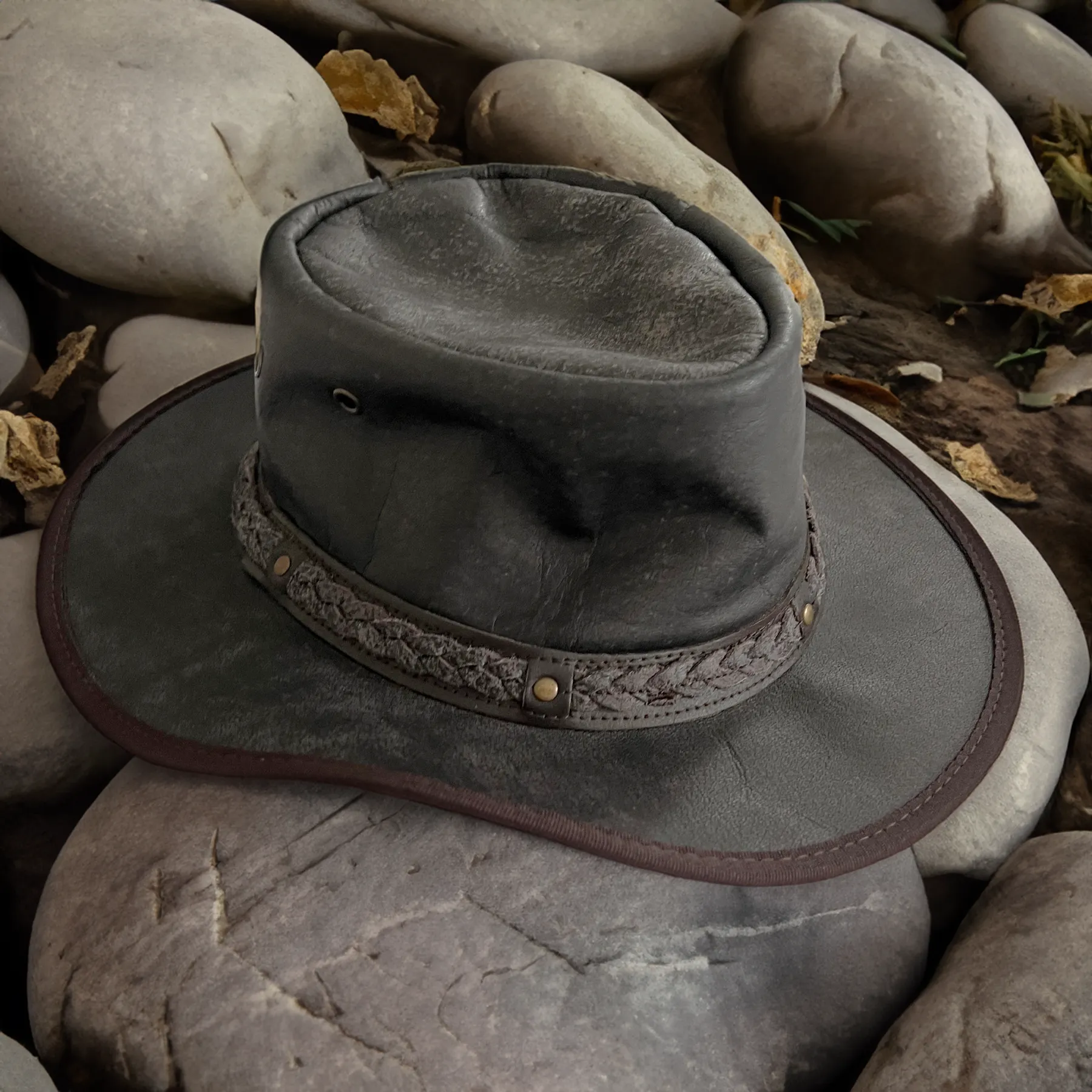 Hazy Blue Crushable Darwin Australian Style Hat