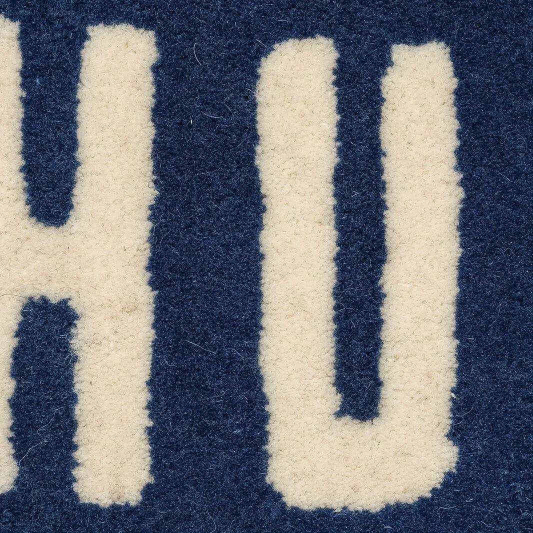 Heart Rug Medium - Navy